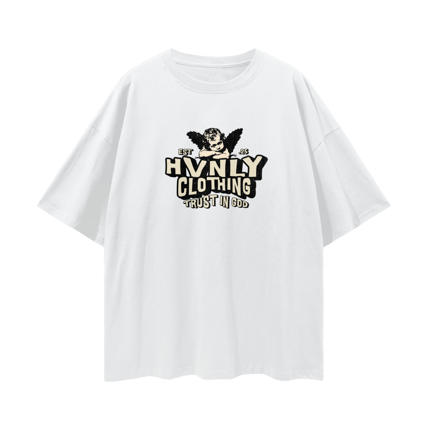 Hvnly Streetwear Loose Drop Shoulder T-Shirt