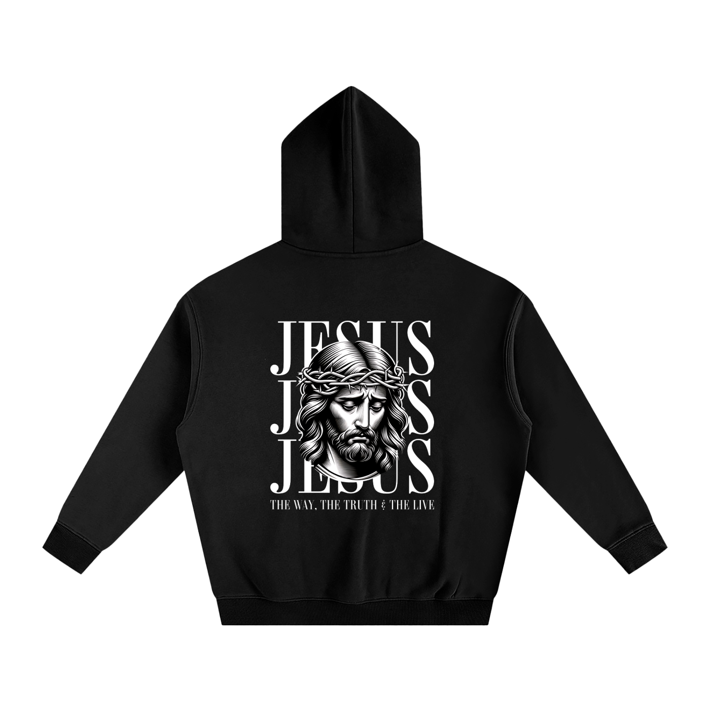 Jesus, Jesus, Jesus Oversize Fleeced Hoodie