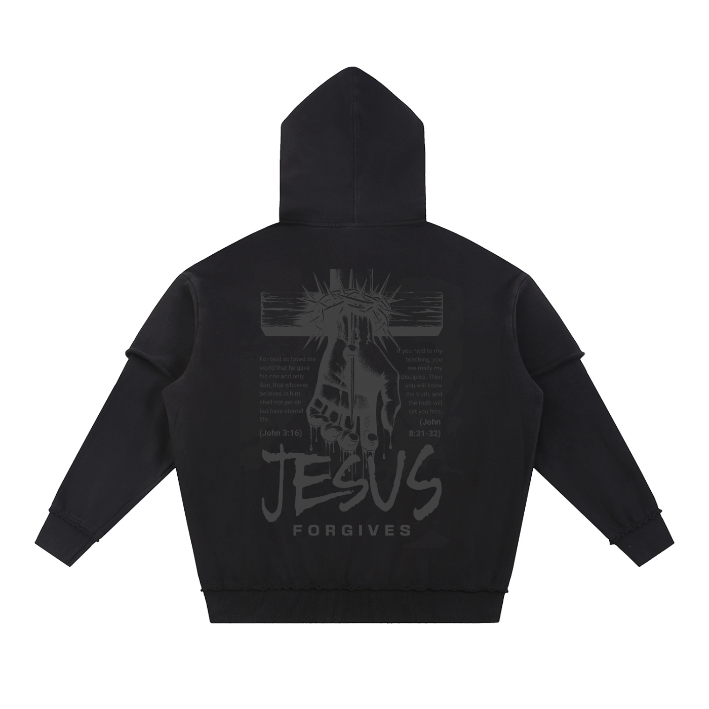 Black Jesus Forgives Hoodie and Sweats