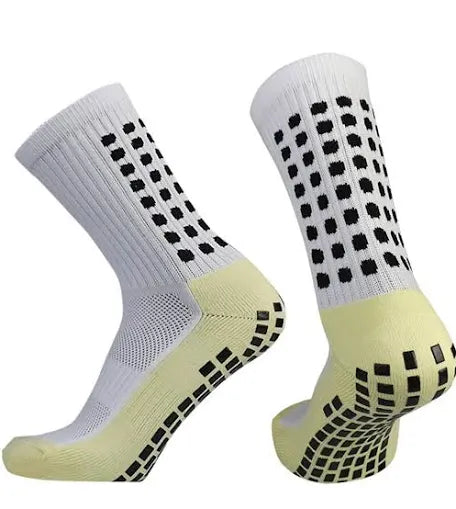 Grip Soccer Socks Anti Slip Athletic Socks Non-Slip Football Basketball Socks with Grip Pads