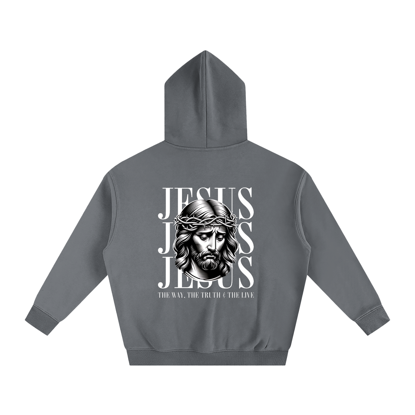 Jesus, Jesus, Jesus Oversize Fleeced Hoodie